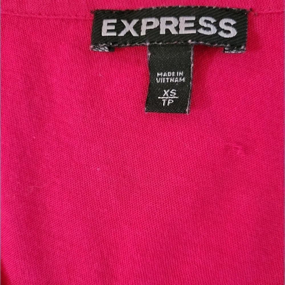 Express Pink Ruffle Tank Top - Picture 2 of 8